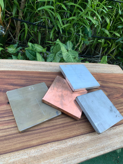 Set of 4 Heavy Duty Metal Coasters